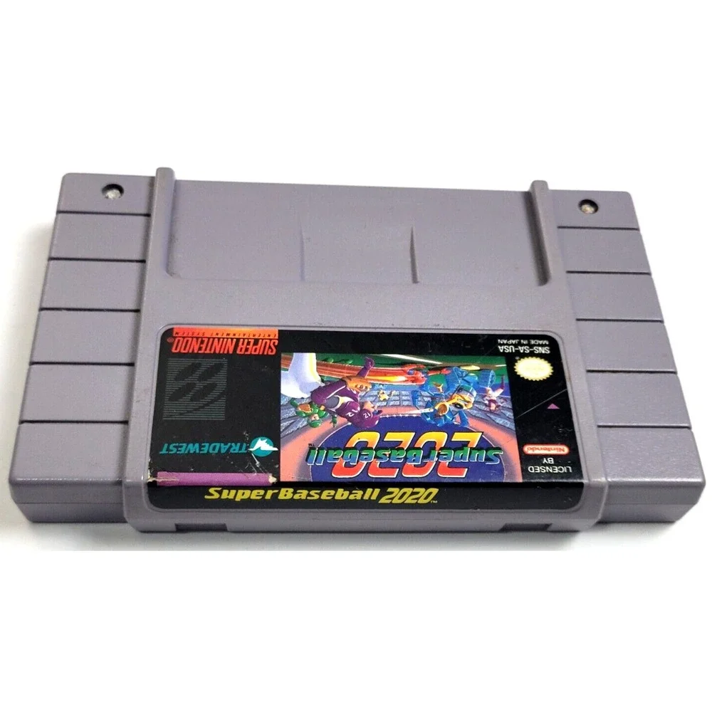SUPER BASBBALL 2020 - SNES GAME - ‎ GAME ONLY